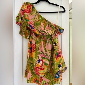 FARM RIO size medium Macau one shoulder mini dress